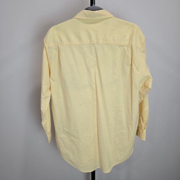 Vintage PBJ Classic Yellow Button Down Shirt Birdhouse Embroider Grandma Core - Picture 5 of 7